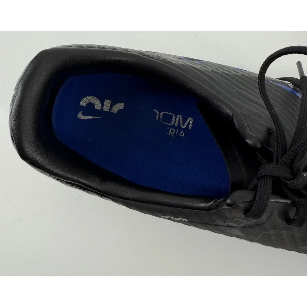 Nike Zoom Vapor 15 Academy FG MG Black Blue New‎ Soccer Cleats Mens Size 11